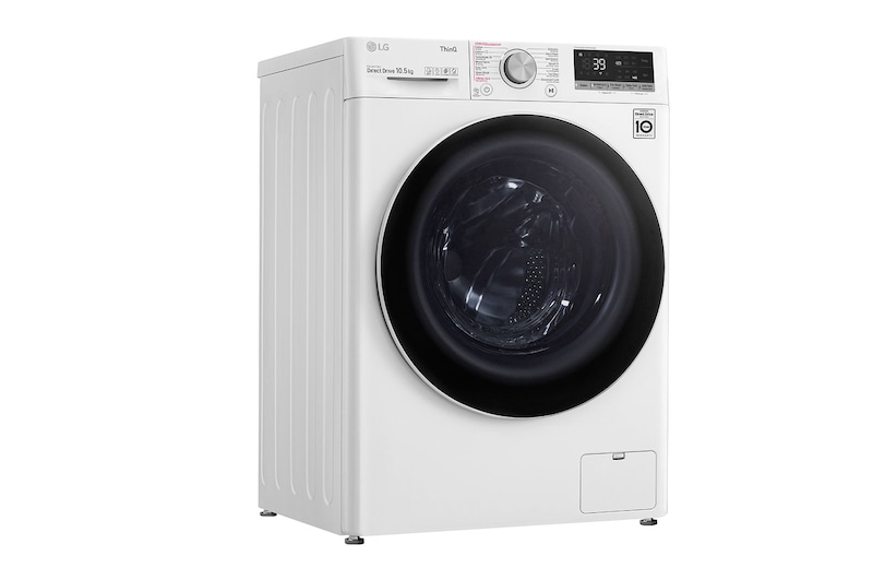 LG Máy giặt lồng ngang LG AI DD™ Inverter 10,5kg màu trắng FV1450S3W2, FV1450S3W2