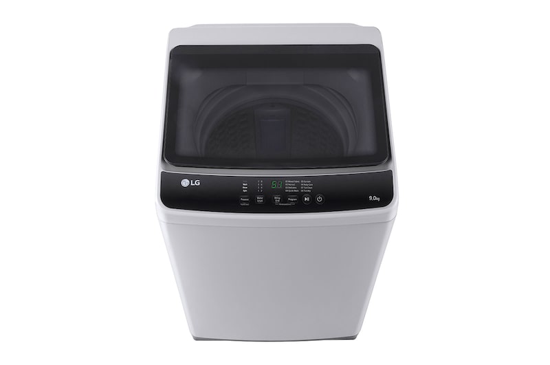LG Máy giặt cửa trên 9kg có lồng giặt tổ ong, màu xám, T2109NT1G