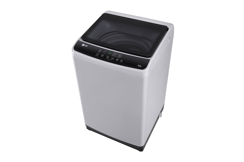 LG Máy giặt cửa trên 9kg có lồng giặt tổ ong, màu xám, T2109NT1G