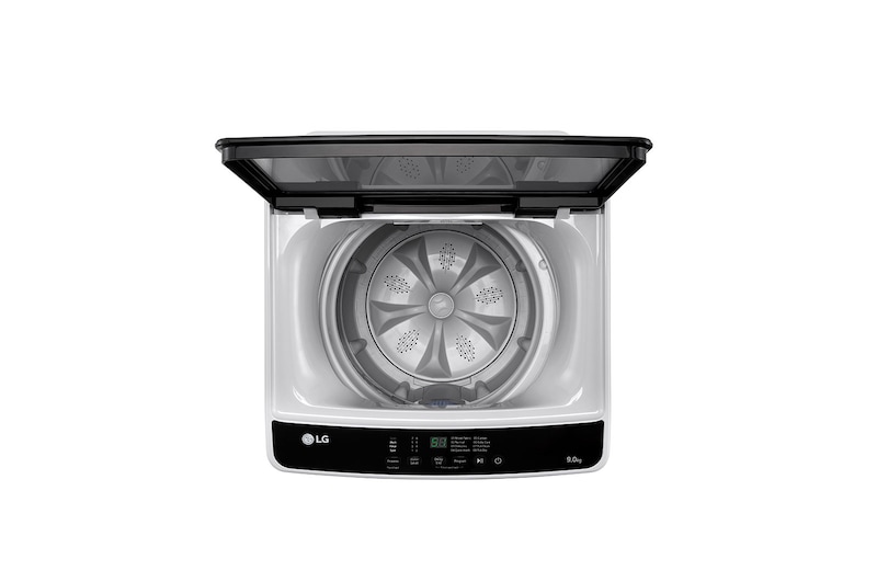 LG Máy giặt cửa trên 9kg có lồng giặt tổ ong, màu xám, T2109NT1G