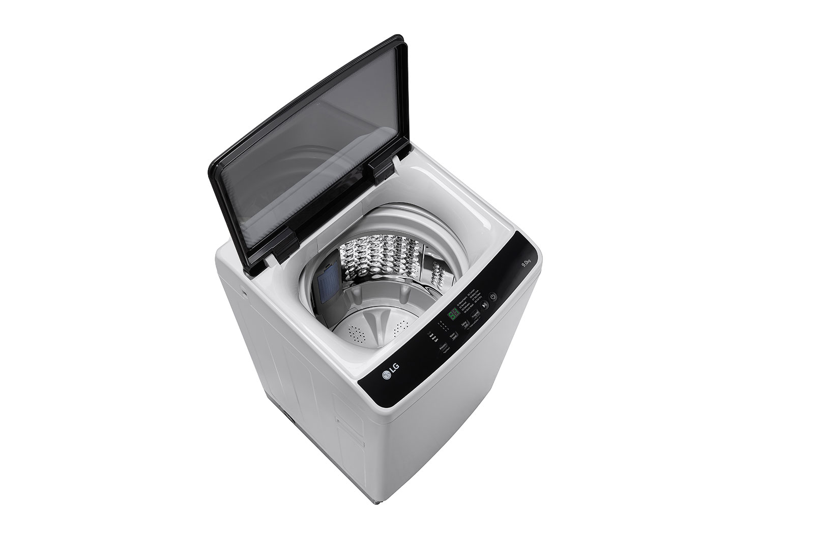 LG Máy giặt cửa trên 9kg có lồng giặt tổ ong, màu xám, T2109NT1G