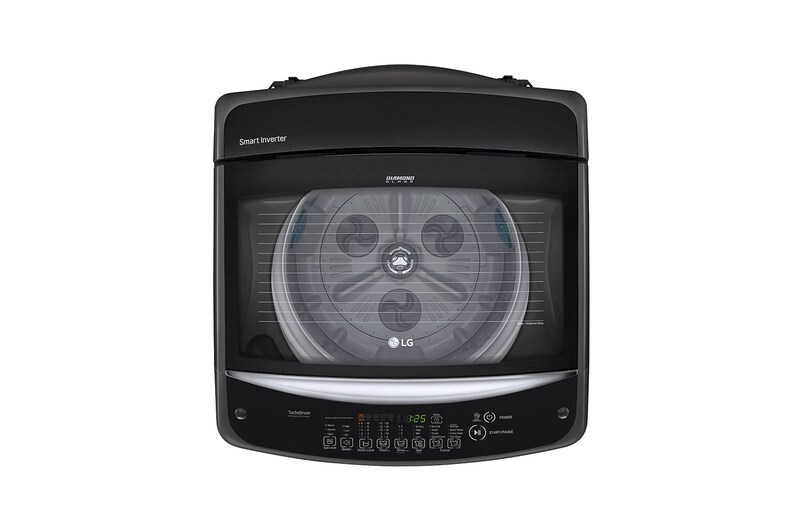 LG Máy giặt lồng đứng LG TurboDrum™ Inverter 15,5kg màu đen T2555VSAB, T2555VSAB