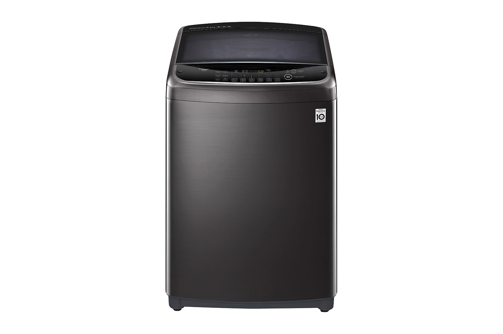 Hình ảnh mặt trước của Máy giặt lồng đứng LG TurboWash3D™ Inverter 19kg màu đen TH2519SSAK TH2519SSAK