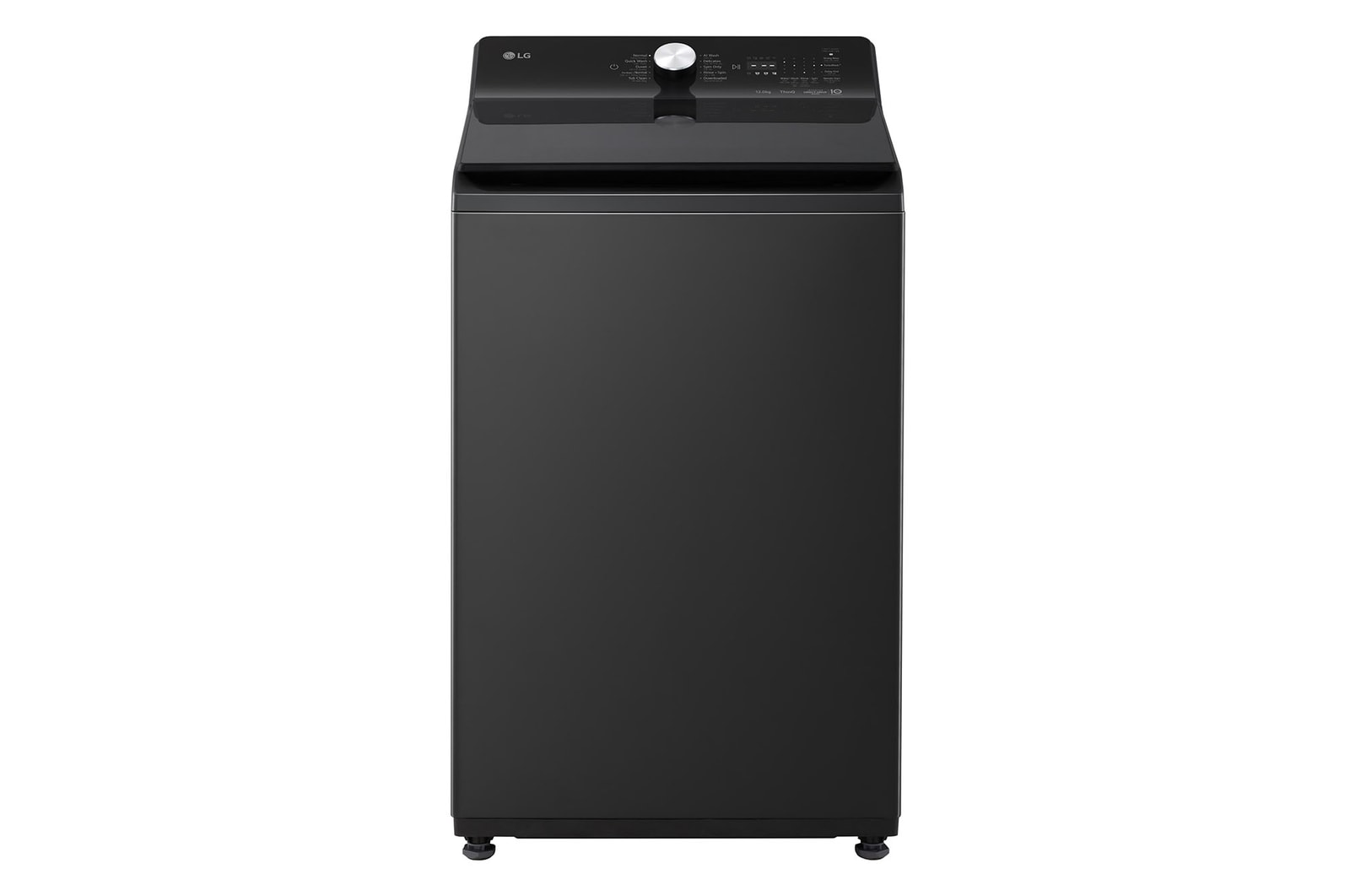 Hình ảnh mặt trước của Máy giặt lồng đứng LG AI DD™ Inverter 12kg màu đen TX2312DT5O TX2312DT5O
