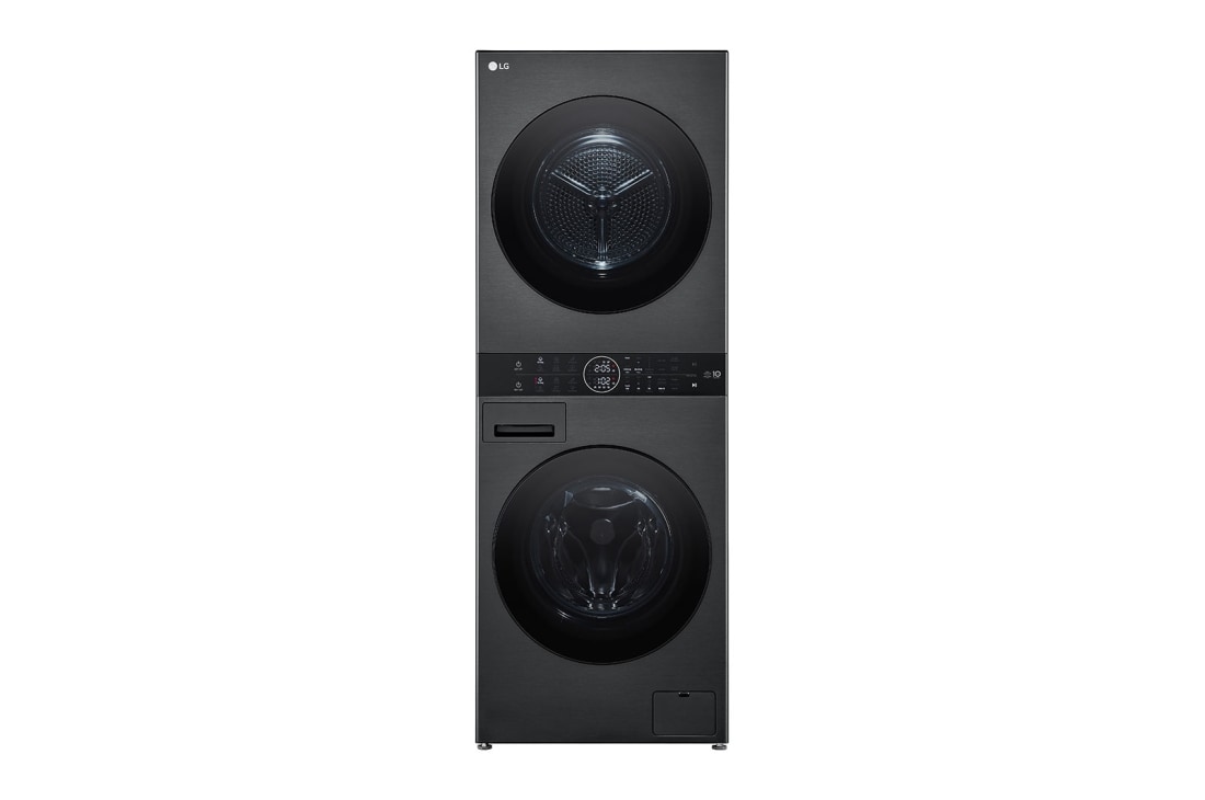 Tháp giặt sấy LG WashTower™ Giặt 14kg/ Sấy 10kg Màu đen|WT1410NHB