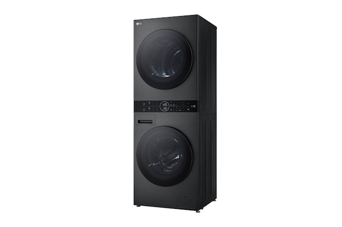 LG Tháp giặt sấy LG WashTower™ Giặt 14kg/ Sấy 10kg Màu đen|WT1410NHB, WT1410NHB