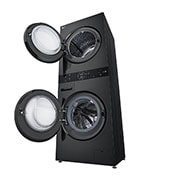 LG Tháp giặt sấy LG WashTower™ Giặt 14kg/ Sấy 10kg Màu đen|WT1410NHB, WT1410NHB