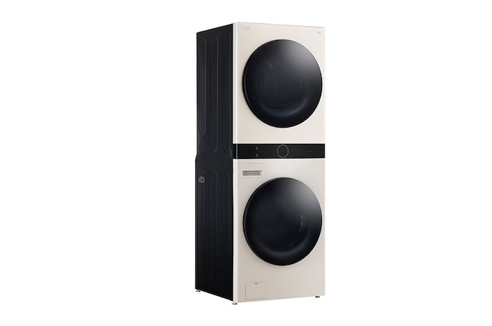 LG Tháp giặt sấy LG WashTower™ Giặt 14kg/ Sấy 10kg Màu be|WT1410NHE   , WT1410NHE