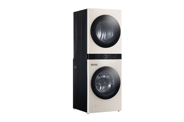 LG Tháp giặt sấy LG WashTower™ Giặt 14kg/ Sấy 10kg Màu be|WT1410NHE   , WT1410NHE