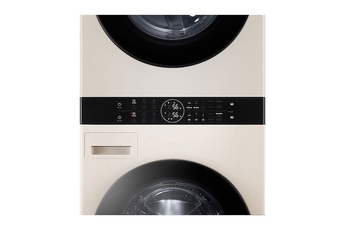 LG Tháp giặt sấy LG WashTower™ Giặt 14kg/ Sấy 10kg Màu be|WT1410NHE   , WT1410NHE