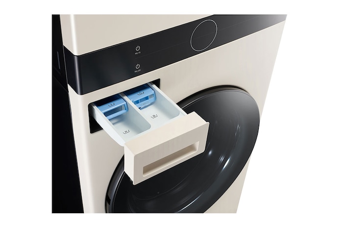 LG Tháp giặt sấy LG WashTower™ Giặt 14kg/ Sấy 10kg Màu be|WT1410NHE   , WT1410NHE