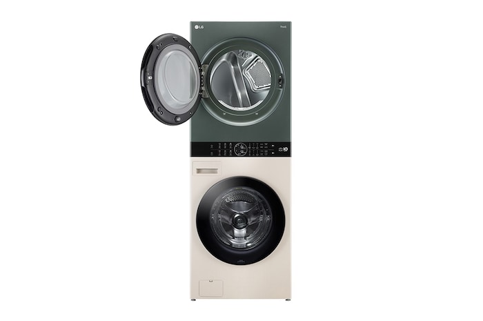 LG Tháp giặt sấy LG WashTower™ Giặt 25kg/Sấy 17kg xanh/be - WT2517NHEG, WT2517NHEG