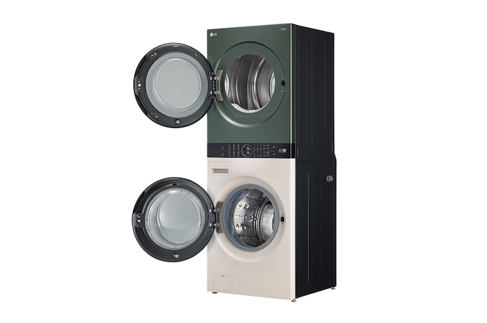 LG Tháp giặt sấy LG WashTower™ Giặt 25kg/Sấy 17kg xanh/be - WT2517NHEG, WT2517NHEG
