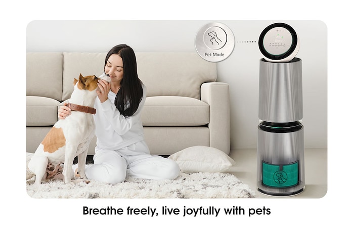 LG Máy lọc không khí PuriCare360 Alpha PET Công nghệ UVnano™ | AS10GDBY0, AS10GDBY0