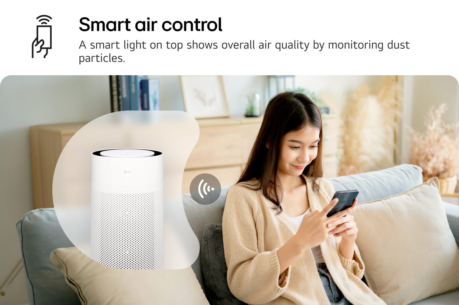 thum 1600x1062 - Máy lọc khí LG PuriCare™ AeroHit - AS35GGW10