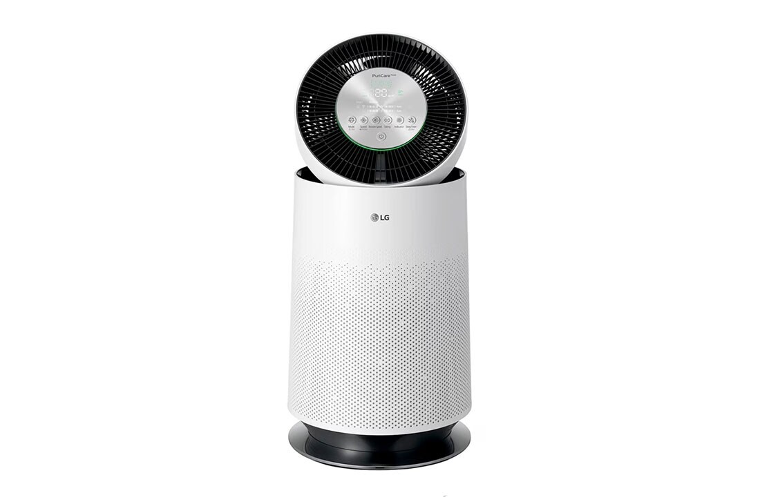 LG Combo Máy lọc khí PuriCare 360 HIT  Hệ thống lọc đa màng Màu xanh| AS60GHCG0 & Máy lọc khí PuriCare 360 1 tầng màu trắng, AS60AS65.ABAE