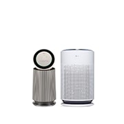 Hình ảnh mặt trước của  Combo Máy lọc không khí PuriCare360 Alpha PET Lọc không khí 360˚ | AS65GDBY0 & Máy lọc khí PuriCare 360 HIT Hệ thống lọc đa màng Màu xanh| AS60GHBG0& A65B2A60.ABAE