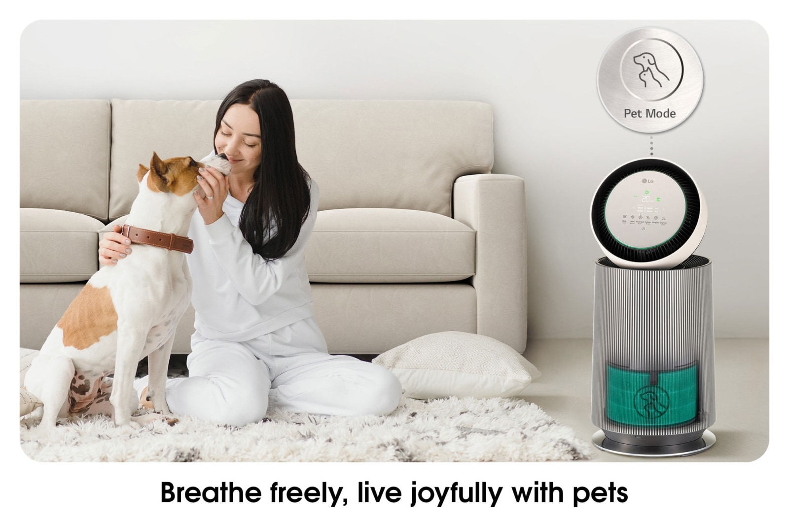 LG Máy lọc không khí PuriCare360 Alpha PET Lọc không khí 360˚ | AS65GDBY0, AS65GDBY0