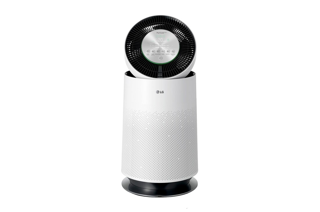LG Combo Máy lọc khí PuriCare 360 1 tầng màu trắng & Máy hút ẩm Dual Inverter 16L màu trắng, AS65MD16.ABAE