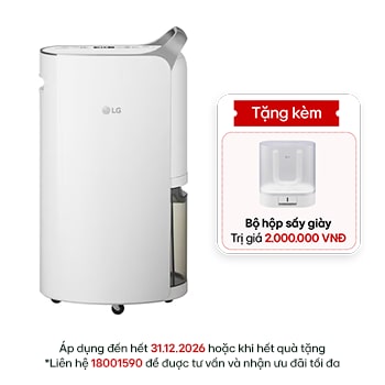 Hình ảnh mặt trước của Máy hút ẩm Dual Inverter 28L màu trắng MD16GQSE0