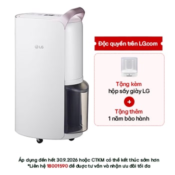 Hình ảnh mặt trước của Máy hút ẩm Dual Inverter 30L màu trắng MD19GQGE0
