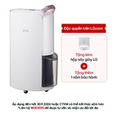 Máy hút ẩm Dual Inverter 30L màu trắng