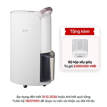 Hình ảnh mặt trước của Máy hút ẩm Dual Inverter 30L màu trắng MD19GQGE0