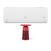 Hình ảnh mặt trước của Combo Điều hòa LG DUALCOOL™Inverter 1 chiều 9.000 BTU (1HP)|V10ENO & Máy lọc khí PuriCare AeroFurniture màu đỏ hồng V10ENOAS20R.ABAE