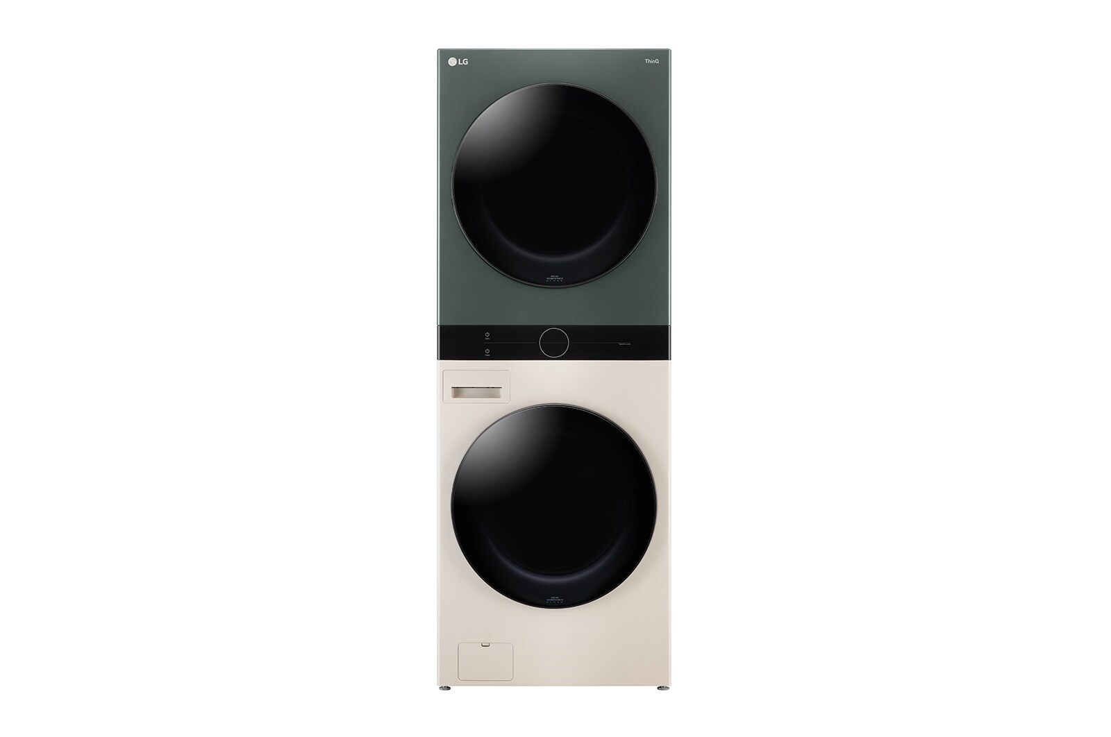 LG Combo Máy lọc khí PuriCare AeroFurniture Công nghệ UVnano™ Màu trắng | AS20GPWU0 & Tháp giặt sấy LG WashTower™ Giặt 25kg/Sấy 17kg xanh/be - WT2517NHEG, W2517AS20W.ABAE