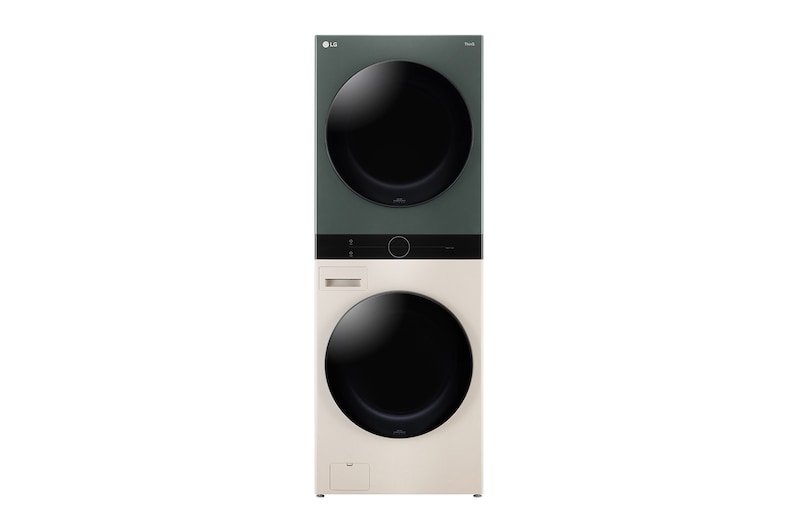 LG Combo Máy lọc khí PuriCare AeroFurniture Công nghệ UVnano™ Màu trắng | AS20GPWU0 & Tháp giặt sấy LG WashTower™ Giặt 25kg/Sấy 17kg xanh/be - WT2517NHEG, W2517AS20W.ABAE
