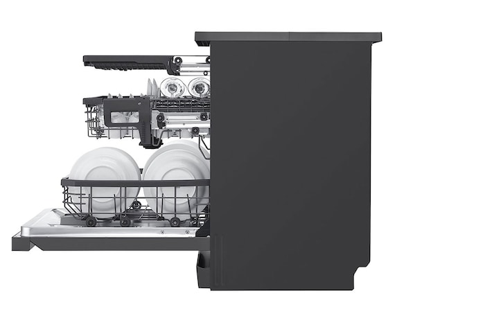 LG Máy rửa bát LG Quadwash TrueSteam™ màu đen LDT14BLA4, LDT14BLA4