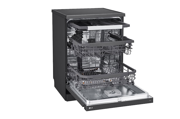 LG Máy rửa bát LG Quadwash TrueSteam™ màu đen LDT14BLA4, LDT14BLA4