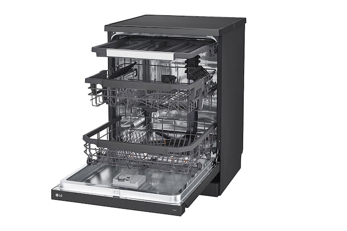 LG Máy rửa bát LG Quadwash TrueSteam™ màu đen LDT14BLA4, LDT14BLA4