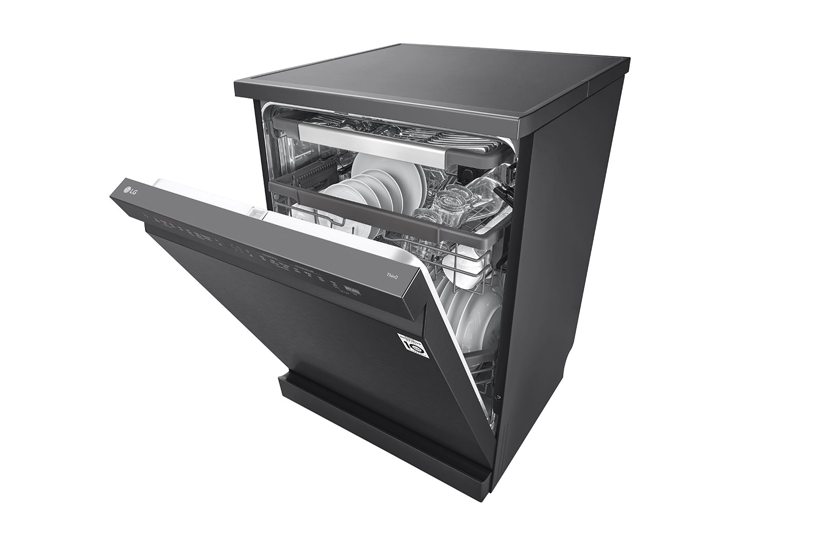LG Máy rửa bát LG Quadwash TrueSteam™ màu đen LDT14BLA4, LDT14BLA4