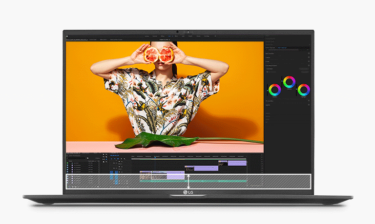 Hình ảnh động cho thấy đáy của màn hình máy tính xách tay 16:9 trở nên lớn hơn với tỷ lệ khung hình 16:10 để người dùng có thể xem nhiều nội dung hơn.