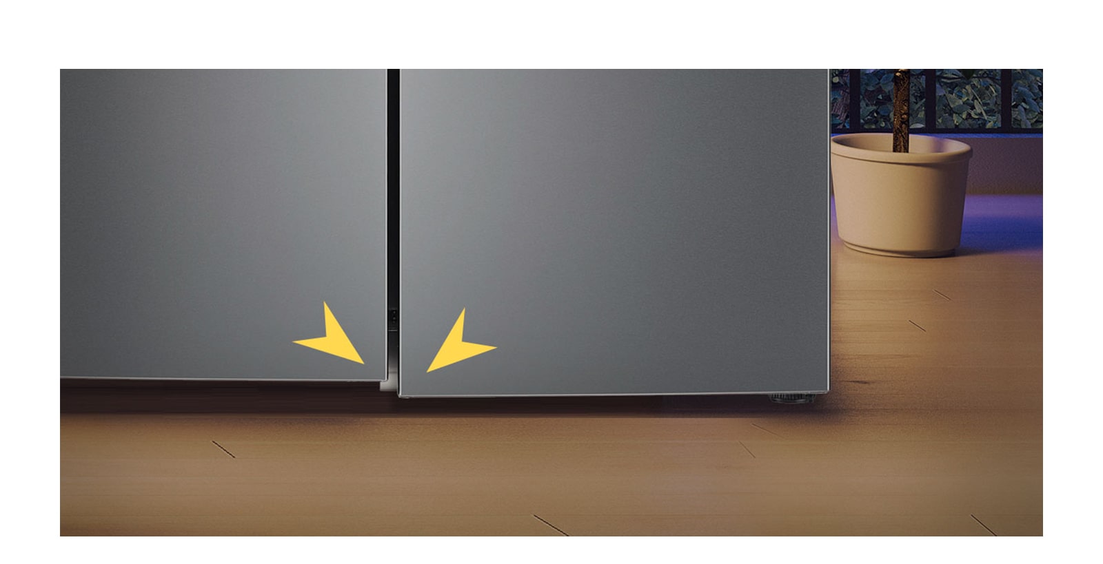 Đánh dấu vào mép đóng mở cửa tủ lạnh