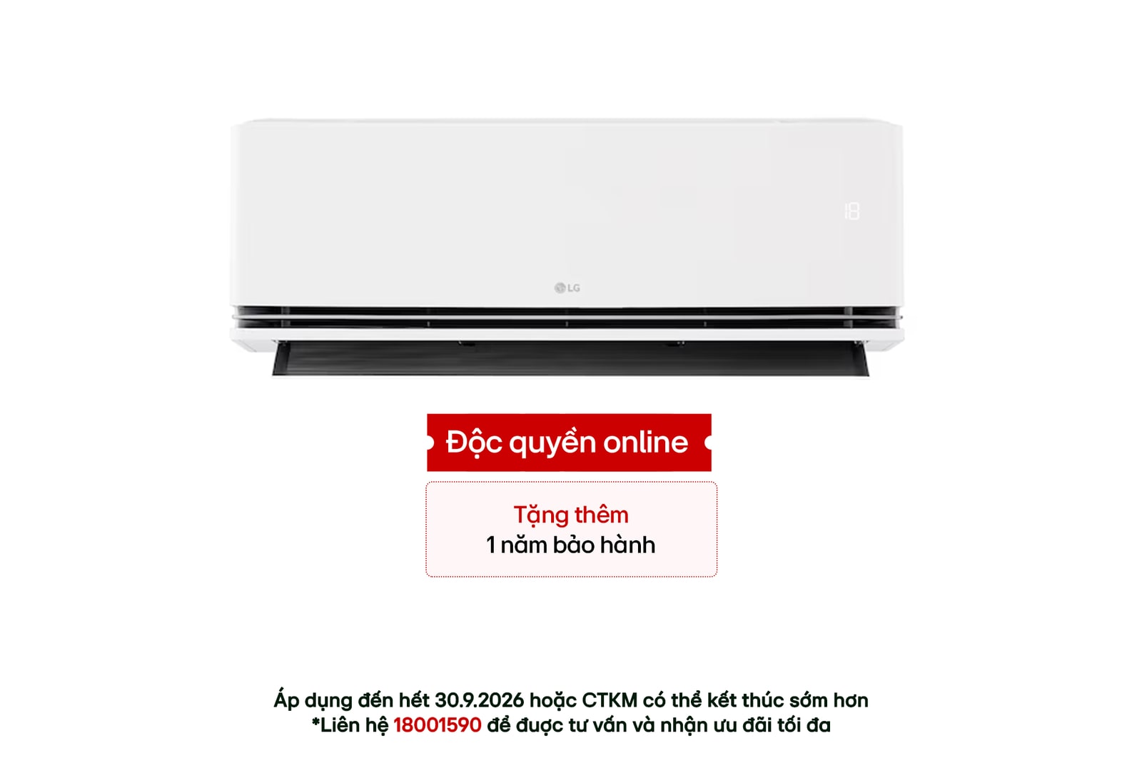 Hình ảnh mặt trước của Điều hòa LG DUALCOOL™Inverter AI Air 1 chiều 1HP IDC09M2 IDC09M2
