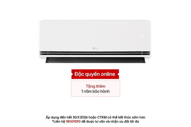 Hình ảnh mặt trước của Điều hòa LG DUALCOOL™Inverter AI Air 1 chiều 1HP IDC09M2 IDC09M2