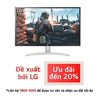 LG Màn hình máy tính LG UHD 4K 27&#34; IPS VESA DisplayHDR™ 400 27UP600-W, 27UP600-W