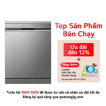  Hình ảnh mặt trước của Máy rửa bát độc lập QuadWash™ màu đen mờ 60 cm có TrueSldt14sva4team™ và Easy Rack™ Plus. (LDT14SVA4.APYPEVN)