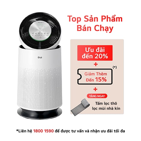 Máy lọc khí PuriCare 360 màu trắng AS65GDWH0
