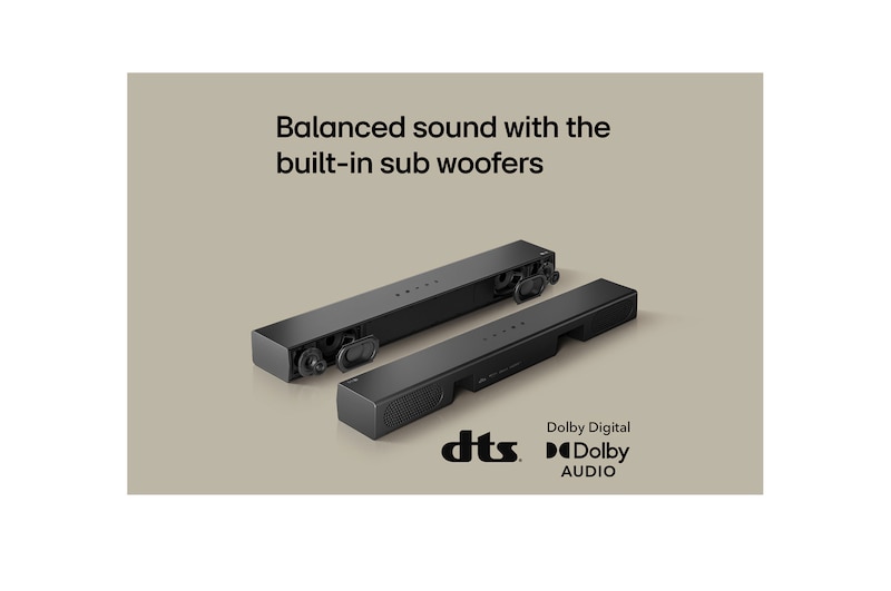USP card: Balanced sound with the built-in sub woofers