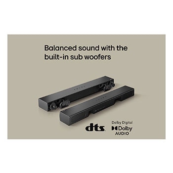 USP card: Balanced sound with the built-in sub woofers