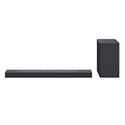 Góc nhìn phía trước của loa Sound Bar và loa trầm