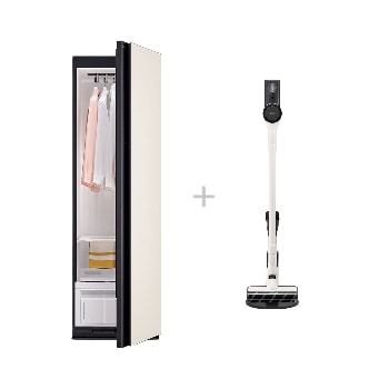 Hình ảnh mặt trước của Tủ chăm sóc quần áo thông minh LG Styler 5 móc Màu be SC5MBR80H SC5MBR80H