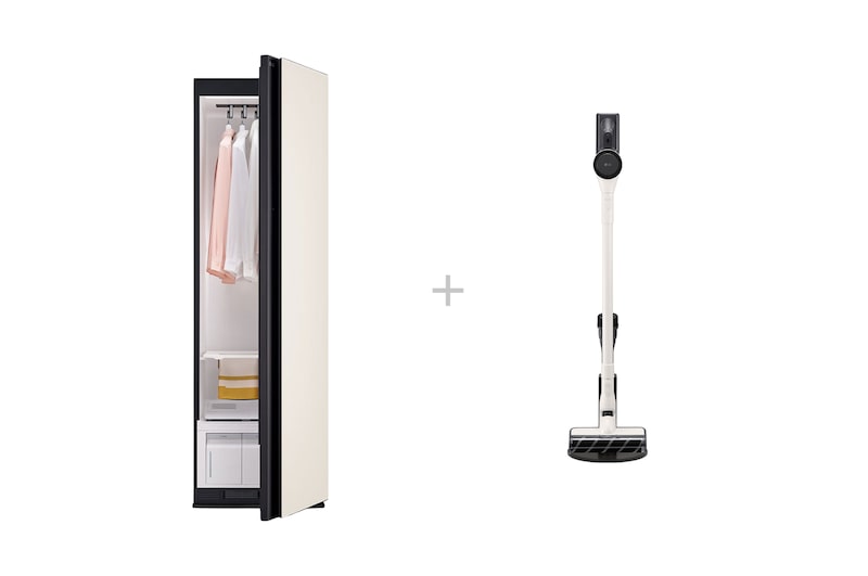 Hình ảnh mặt trước của Tủ chăm sóc quần áo thông minh LG Styler 5 móc Màu be SC5MBR80H SC5MBR80H