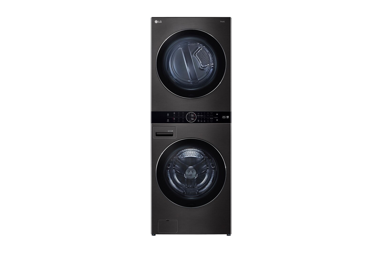 LG Combo Tháp giặt sấy compact WT1410NHB và Tủ chăm sóc quần áo LG Styler - Màu gương kính S5MB, WT1410S5M