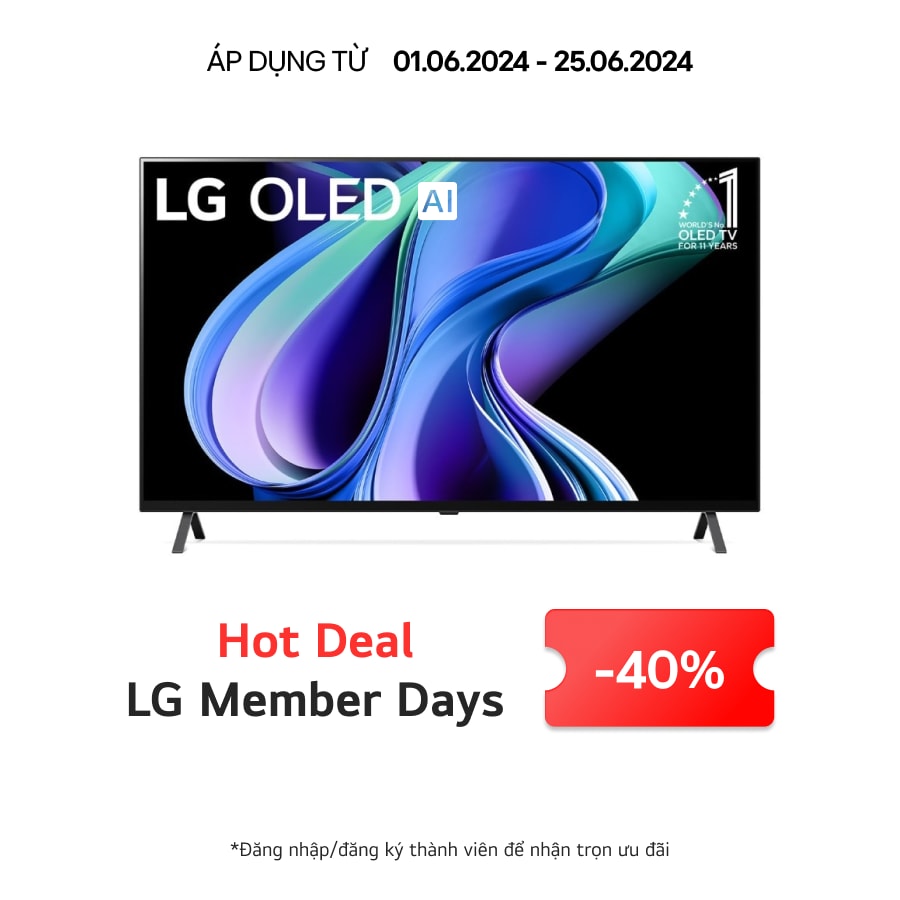 LG Tivi LG OLED A3 55 inch 2023 4K Smart TV | OLED55A3, OLED55A3PSA