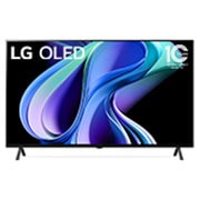 Mặt trước với LG OLED evo và Biểu tượng OLED số 10 năm thế giới trên màn hình.