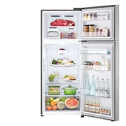 LG Tủ lạnh LG ngăn đá trên Smart Inverter™ với công nghệ DoorCooling+™ 374L màu bạc GN-D372PS, GN-D372PS